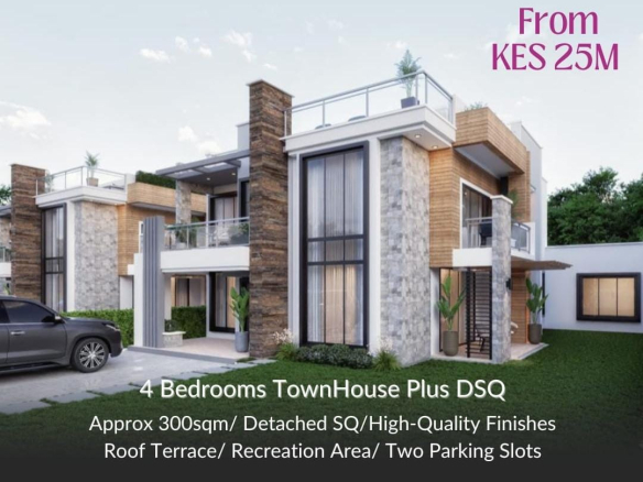 New 4-Bedroom En-Suite Townhouses for Sale – Muhuri Road, Off Waiyaki Way