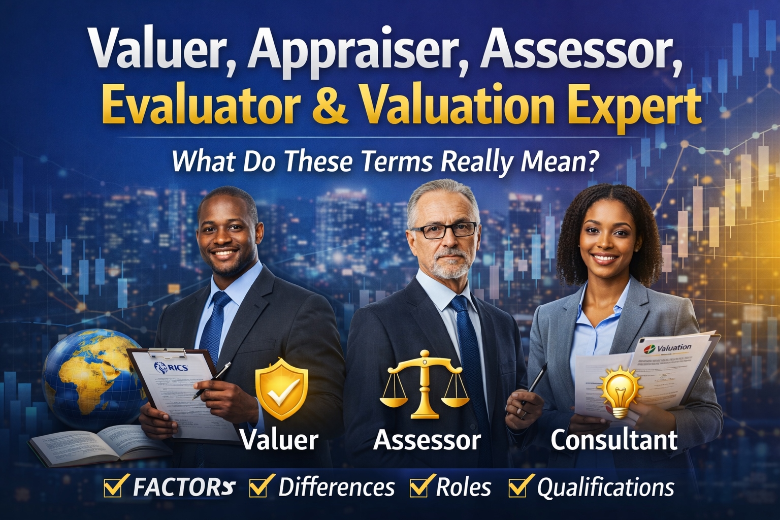 Valuer, Appraiser, Assessor, Evaluator & Valuation Expert: What Do These Terms Really Mean?