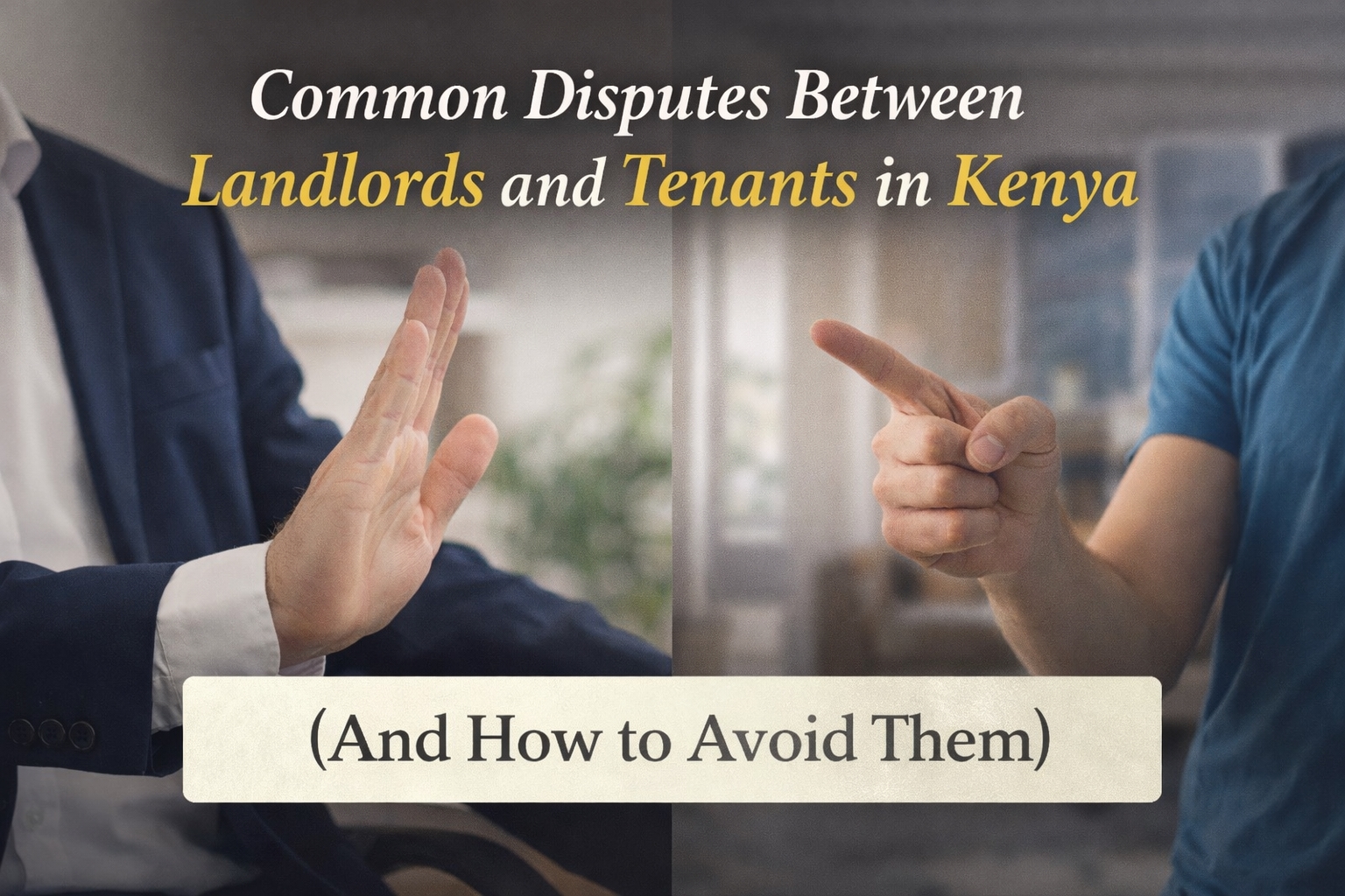 Common Disputes Between Landlords and Tenants in Kenya (And How to Avoid Them)