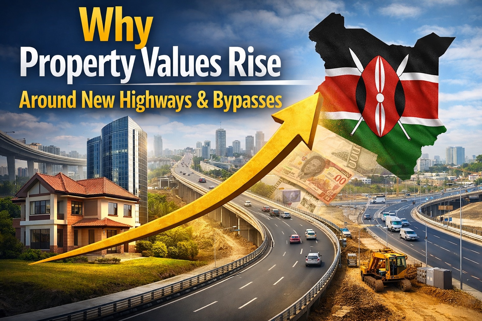 Why Property Values Rise Around New Highways, Bypasses & Infrastructure Projects in Kenya