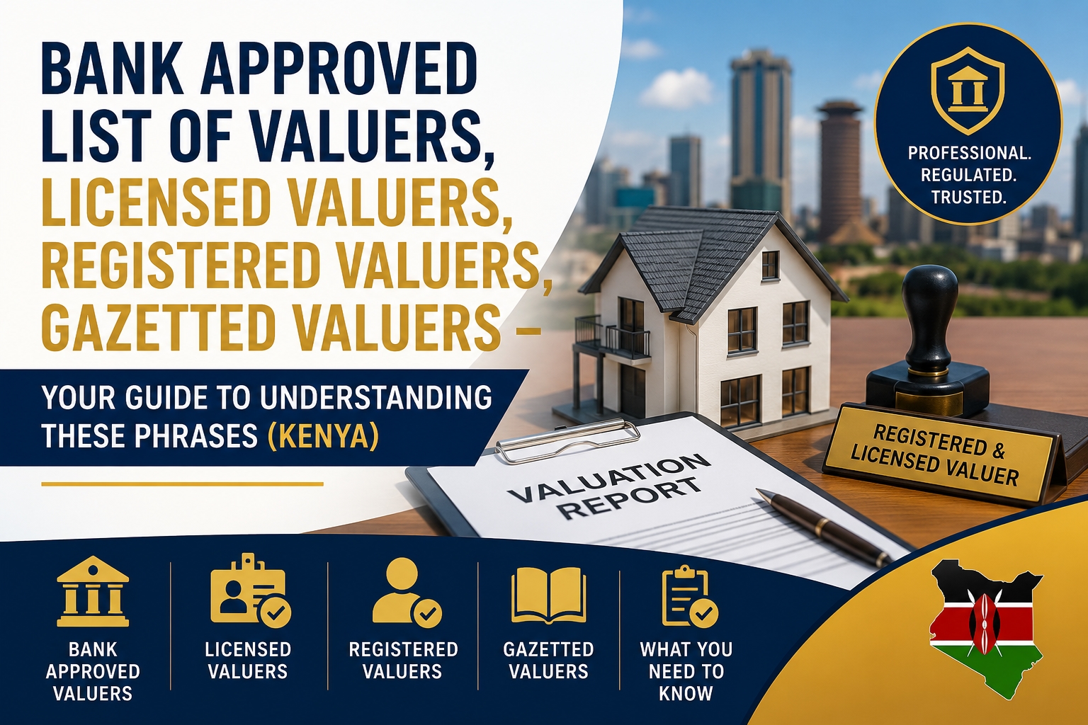 BANK APPROVED LIST OF VALUERS, LICENSED VALUERS, REGISTERED VALUERS & GAZETTED VALUERS IN KENYA — WHAT DO THESE TERMS REALLY MEAN?